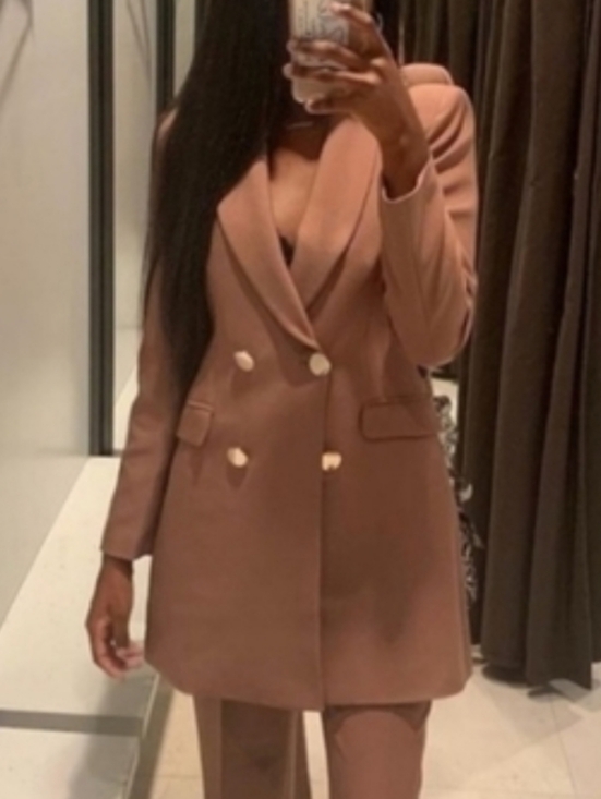 Zara Jackets & Blazers - Zara double breasted long blazer size S